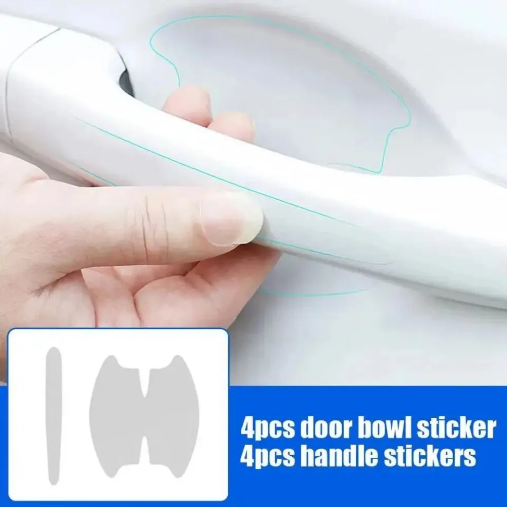 Car Door Edge Guard - สติกเกอร์ขอบประตู TPU 8 ชิ้น – ป้องกันรอยขีดข่วนแบบใสสำหรับขอบประตูรถยนต์