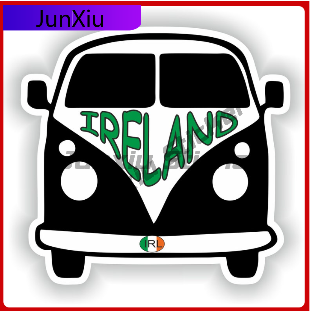 Car Accessories Ireland - สติกเกอร์ Van Ireland ตกแต่งภายนอกที่ทนทานสำหรับหน้าต่างรถบรรทุก ตกแต่งกันน้ำ อุปกรณ์ตกแต่งรถยนต์