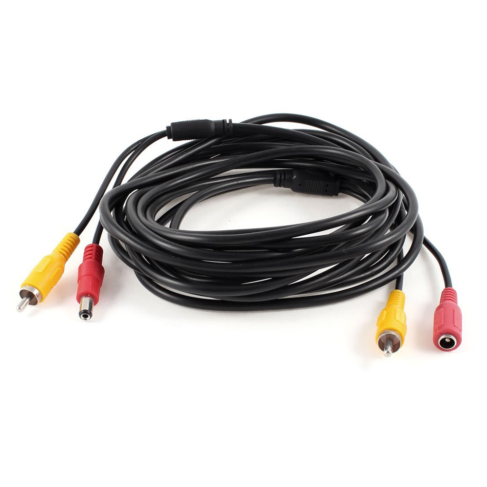 Car Accessories Online - 5M/10M/20M RCA วิดีโอ AV DC Power