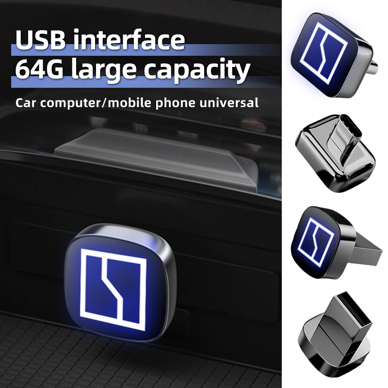 Car Accessories Online - รถติดตั้งไดรฟ์ USB เครื่องบันทึกการขับขี่เก็บเหมาะสําหรับ Type-C/USB อุปกรณ์เสริมสําหรับรถยนต์สําหรับ Zeekr