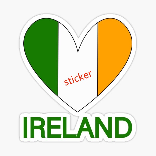 Car Accessories Ireland - ไอร์แลนด์สติกเกอร์รถบรรทุกรถจักรยานยนต์หน้าต่างกันน้ำไวนิลสติ๊กเกอร์อุปกรณ์ตกแต่งรถยนต์