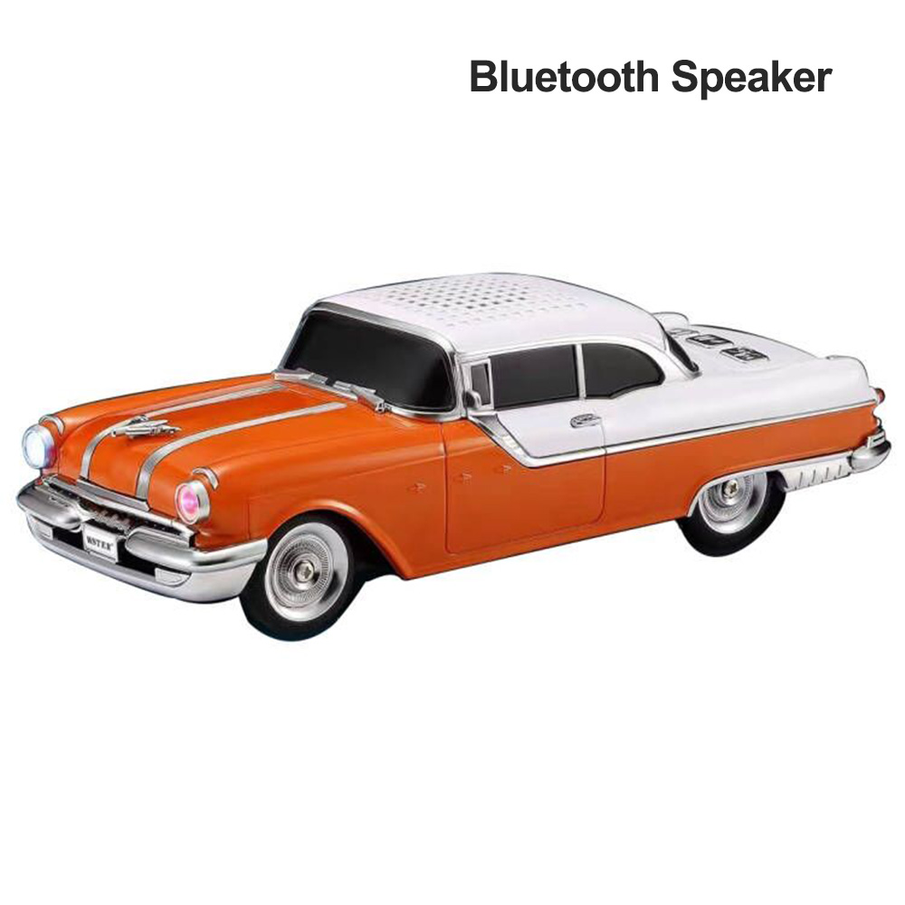 Car Accessories Amazon - คลาสสิกลําโพงไร้สายบลูทูธ Pontiac รถรูป Boombox TF Card