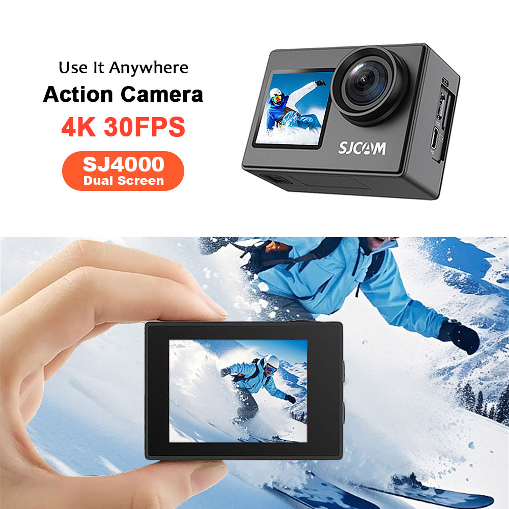 Car Accessories Online - กล้องแอคชั่น SJCAM SJ4000 4K/30 fps กันน้ำลึก