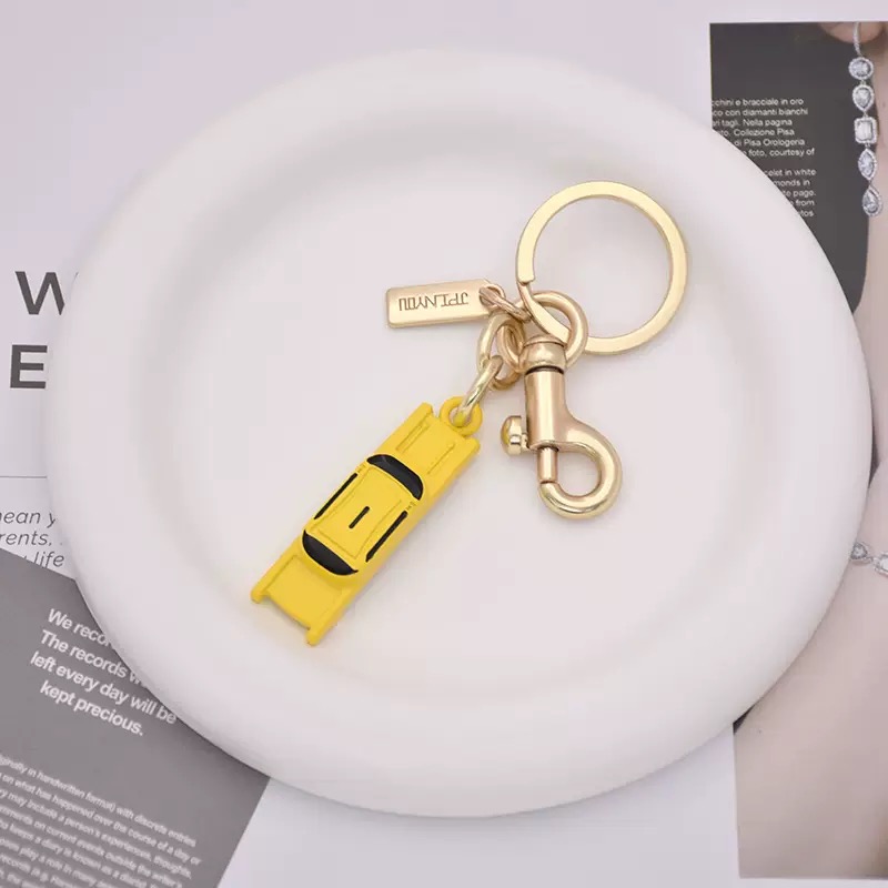 Car Accessories York - จี้ห้อยกระเป๋าโลหะรูปหอไอเฟล สำหรับกระเป๋าถือ กระเป๋าสะพาย รถบัสสาธารณะนิวยอร์ก พวงกุญแจรถยนต์ ของตกแต่งกระเป๋า