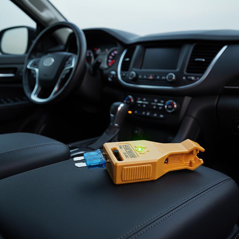 Car Emergency Tool Kit - ชุดเครื่องมือทดสอบและถอดฟิวส์รถยนต์อเนกประสงค์ ทนทาน พร้อมไฟ LED สีเขียว สำหรับใช้ในกรณีฉุกเฉินบนท้องถนน