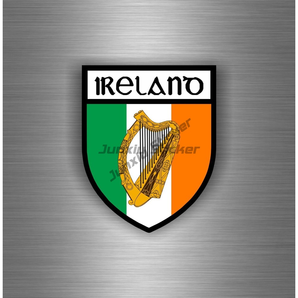 Car Accessories Ireland - สติ๊กเกอร์ติดรถยนต์ ตกแต่งรถมอเตอร์ไซค์ จีเอ็มดี ลายธงชาติไอร์แลนด์ อุปกรณ์ตกแต่งภายนอกรถยนต์