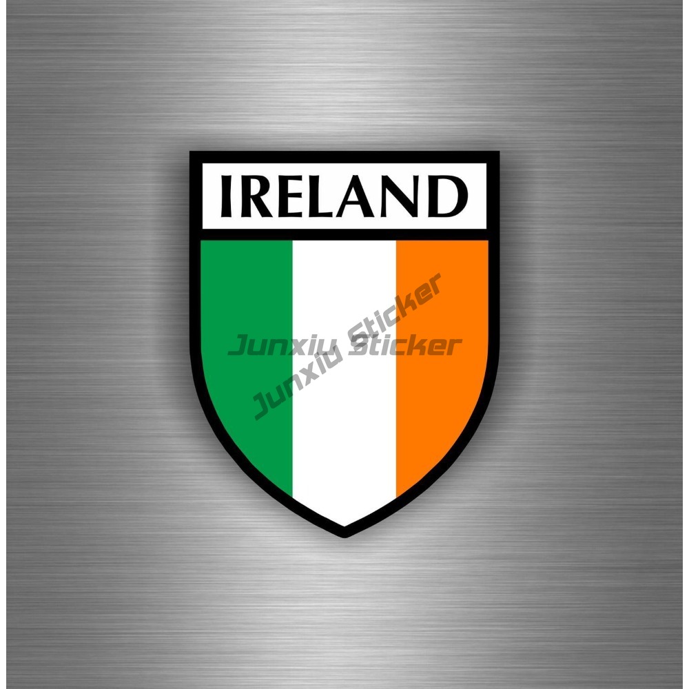 Car Accessories Ireland - สติกเกอร์ติดรถยนต์ ไวนิลแต่งรถมอเตอร์ไซค์ ลายธงชาติไอร์แลนด์ ไอริช ไอริชชีลด์ ปิดรอยขีดข่วน