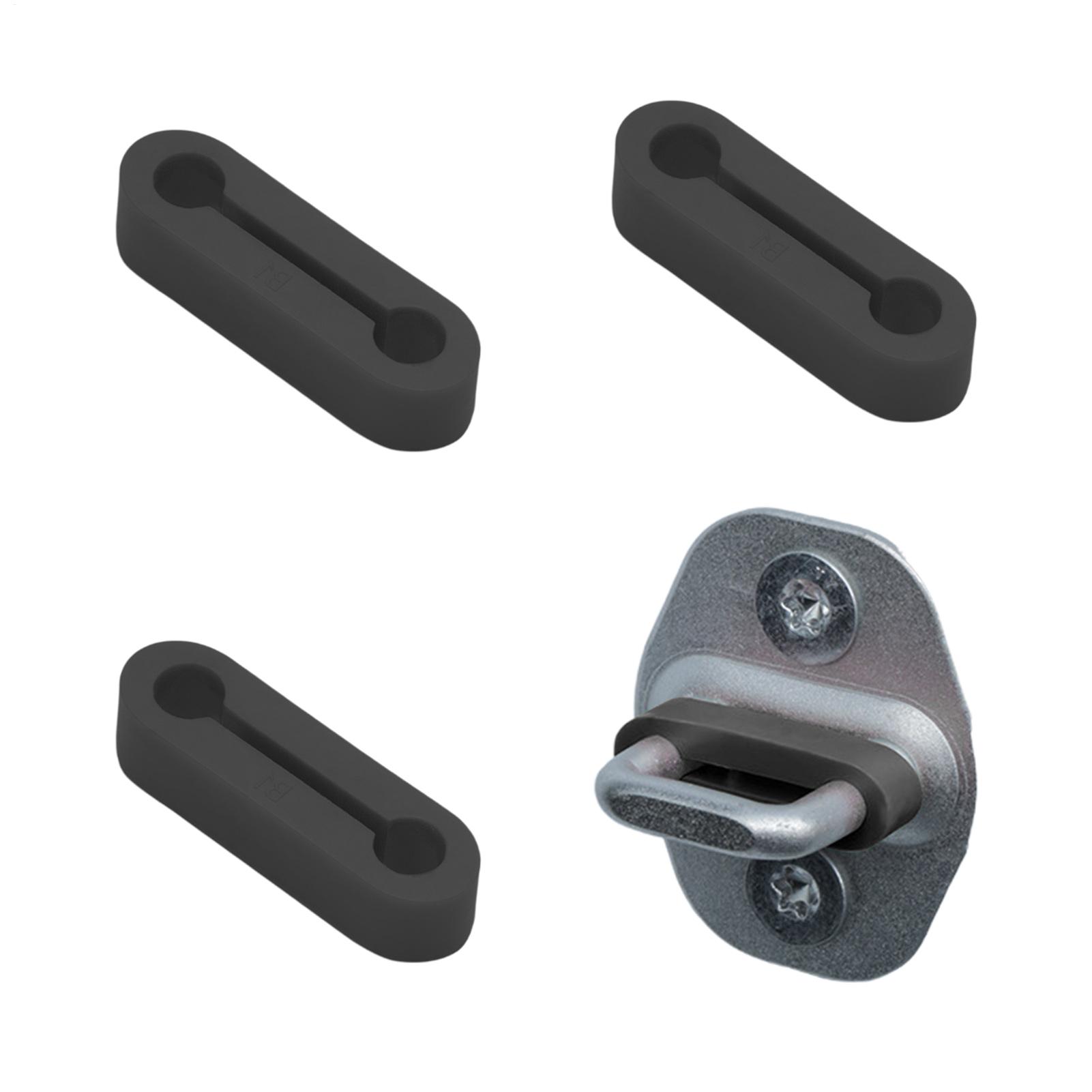 Car Door Edge Guard - ตัวป้องกันล็อคประตูรถยนต์ 4 ชิ้น ตัวป้องกันขอบลดเสียงรบกวน ซิลิโคน ฝาครอบป้องกันตัวล็อคประตู