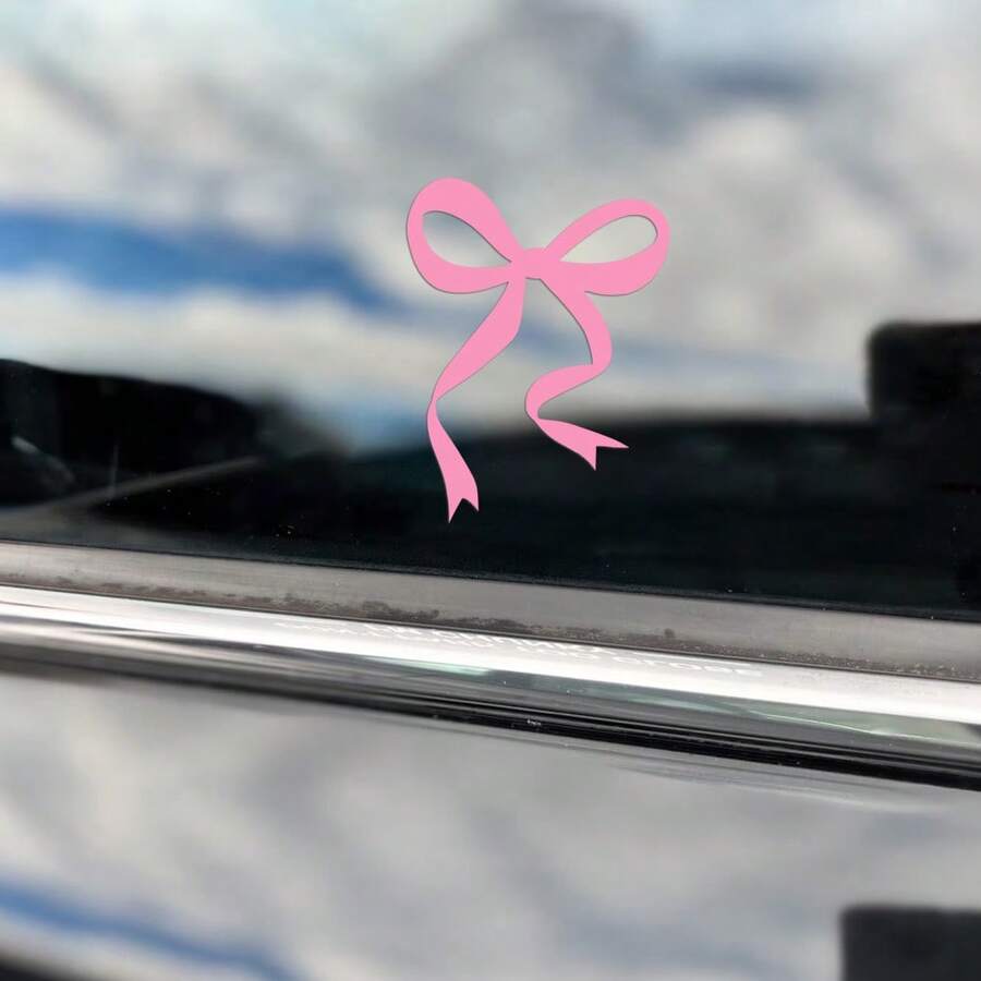 สติ๊กเกอร์ติดรถยนต์รูปโบว์ 1 ช - Car Accessories For Women บทวิจารณ์และราคา