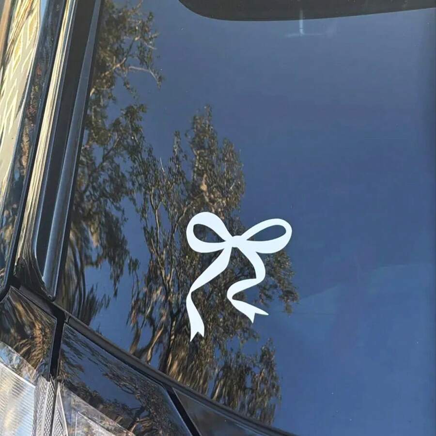 สติ๊กเกอร์ติดรถยนต์รูปโบว์ 1 ช - Car Accessories For Women บทวิจารณ์และราคา
