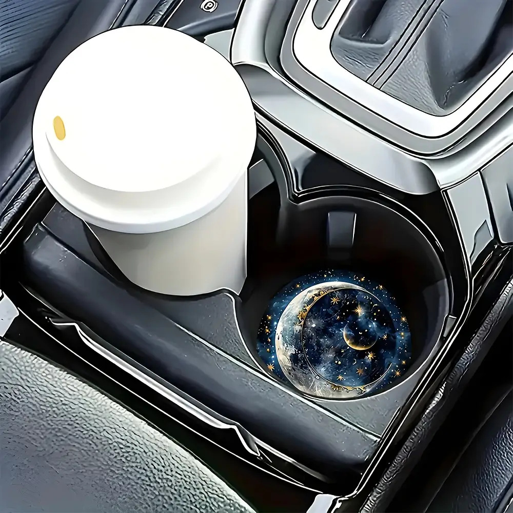 2 ชิ้น ที่รองแก้วในรถยนต์ลายดว - Car Accessories For Women บทวิจารณ์และราคา