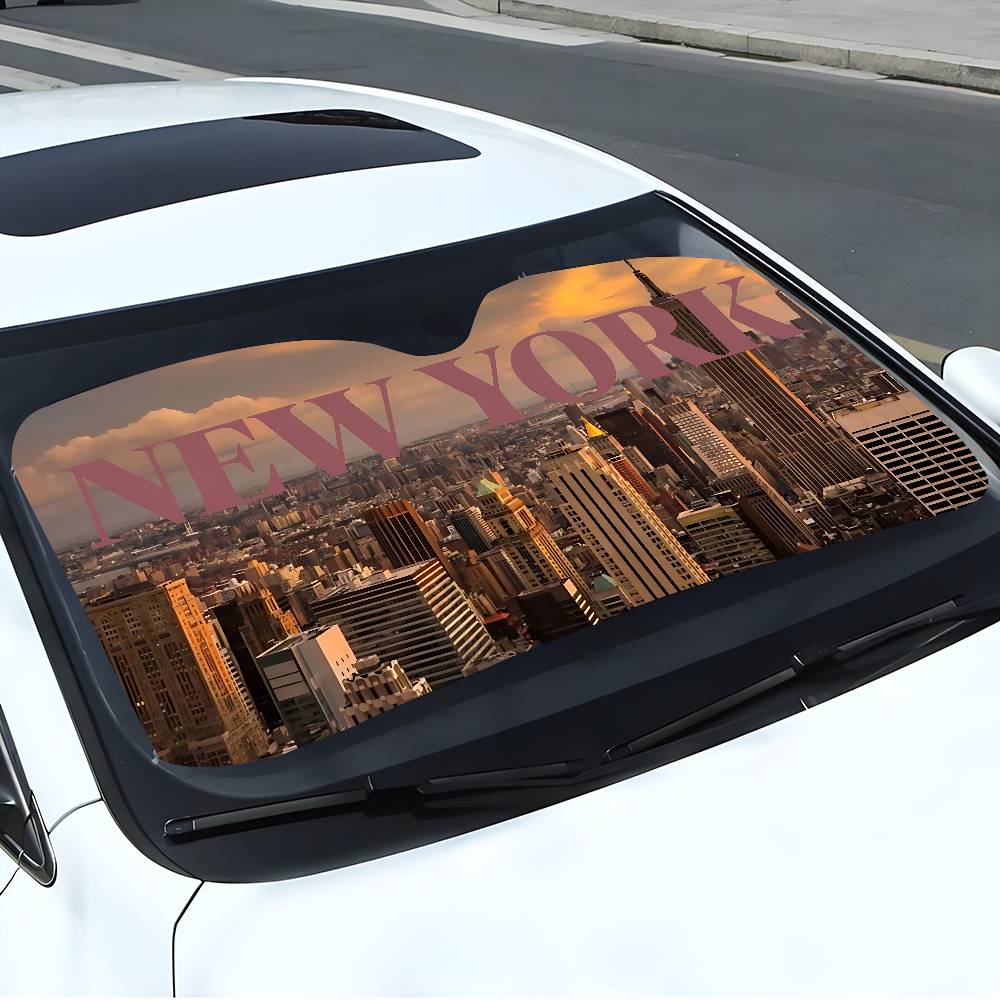 ที่บังแดดรถยนต์ลายศิลปะสไตล์นิ - Car Accessories York บทวิจารณ์และราคา