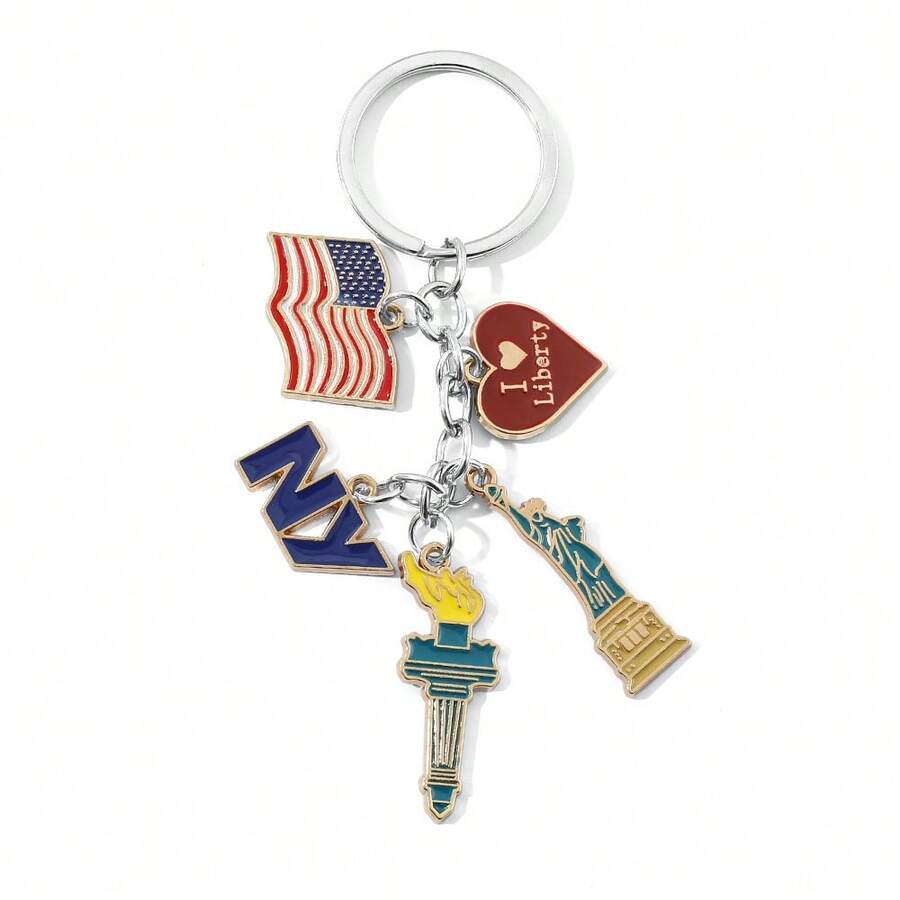 พวงกุญแจแฟชั่นลายธงชาติ 1 ชิ้น - Car Accessories York บทวิจารณ์และราคา