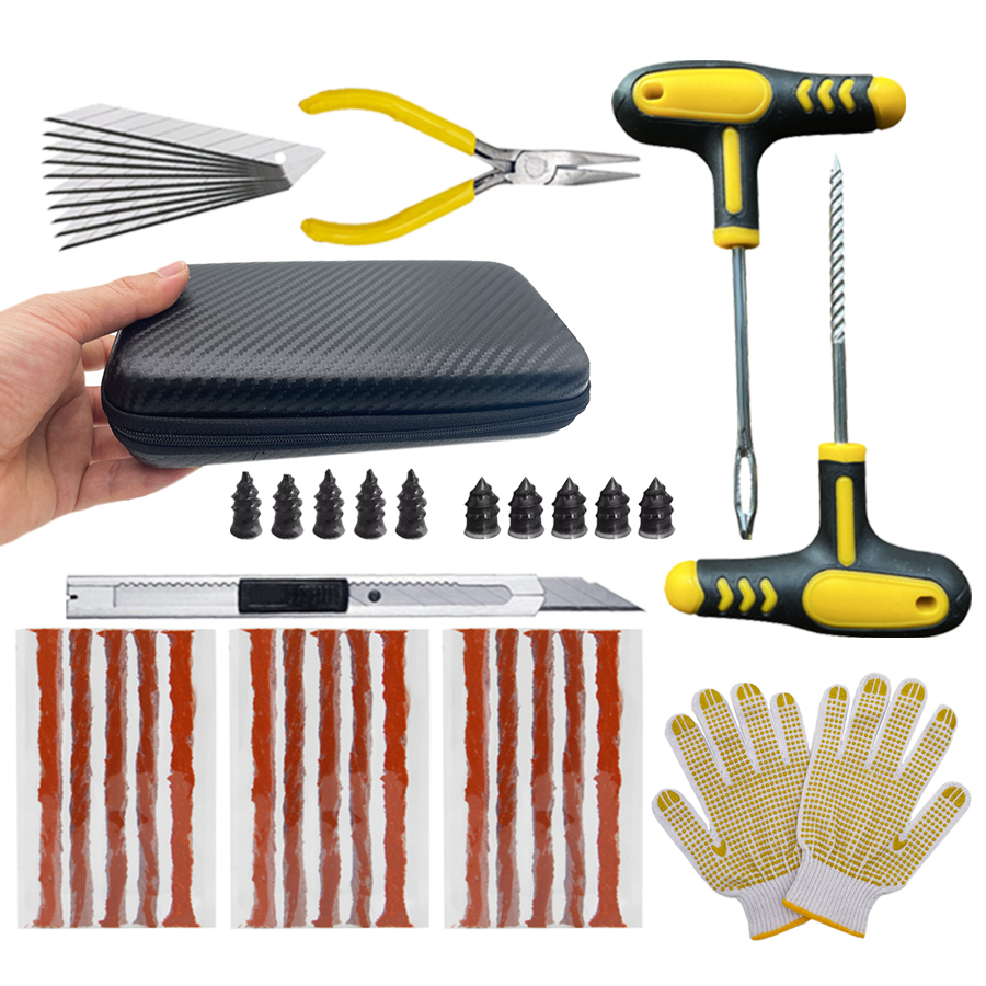 ชุดซ่อมยางแบบไม่มียางในสำหรับร - Car Emergency Tool Kit บทวิจารณ์และราคา