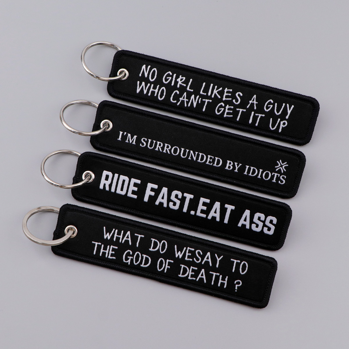 พวงกุญแจปักลายคำเตือน ป้ายกุญแ - Car Accessories For Women บทวิจารณ์และราคา