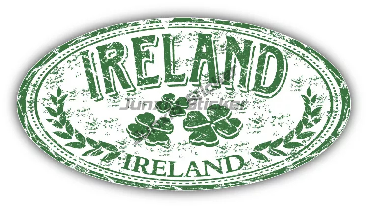 Vintage ไอริชธงไวนิล Die-Cut D - Car Accessories Ireland บทวิจารณ์และราคา