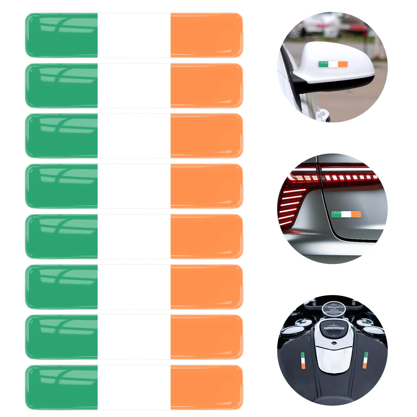 8 ชิ้น 3D เจลอีพ็อกซี่สติ๊กเกอ - Car Accessories Ireland บทวิจารณ์และราคา