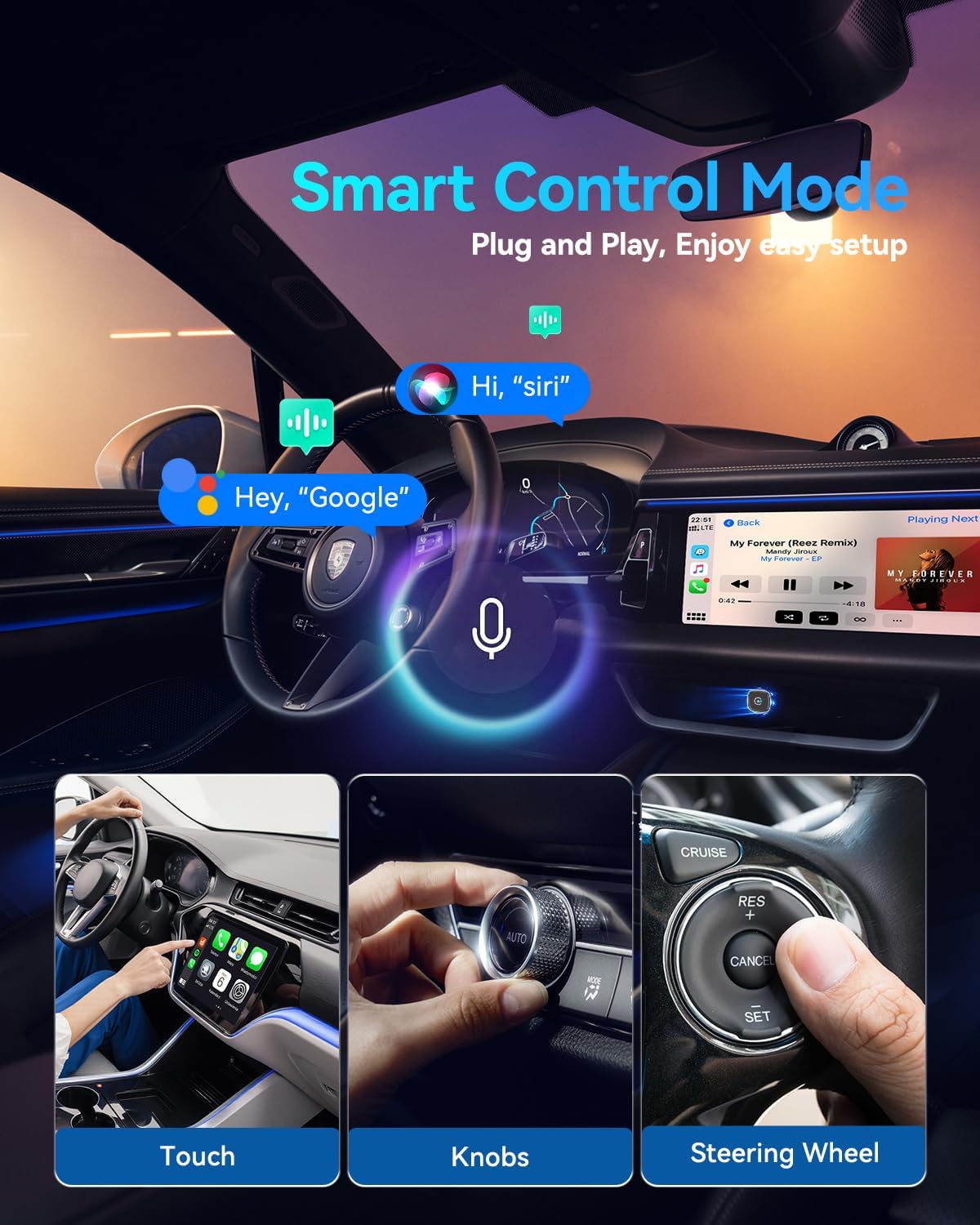 อะแดปเตอร์ Carplay ไร้สาย Ultr - Car Accessories Usa บทวิจารณ์และราคา
