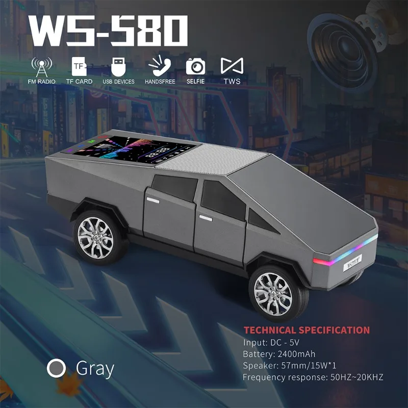 WS-580 ลําโพงไร้สายบลูทูธรถรูป - Car Accessories Amazon บทวิจารณ์และราคา