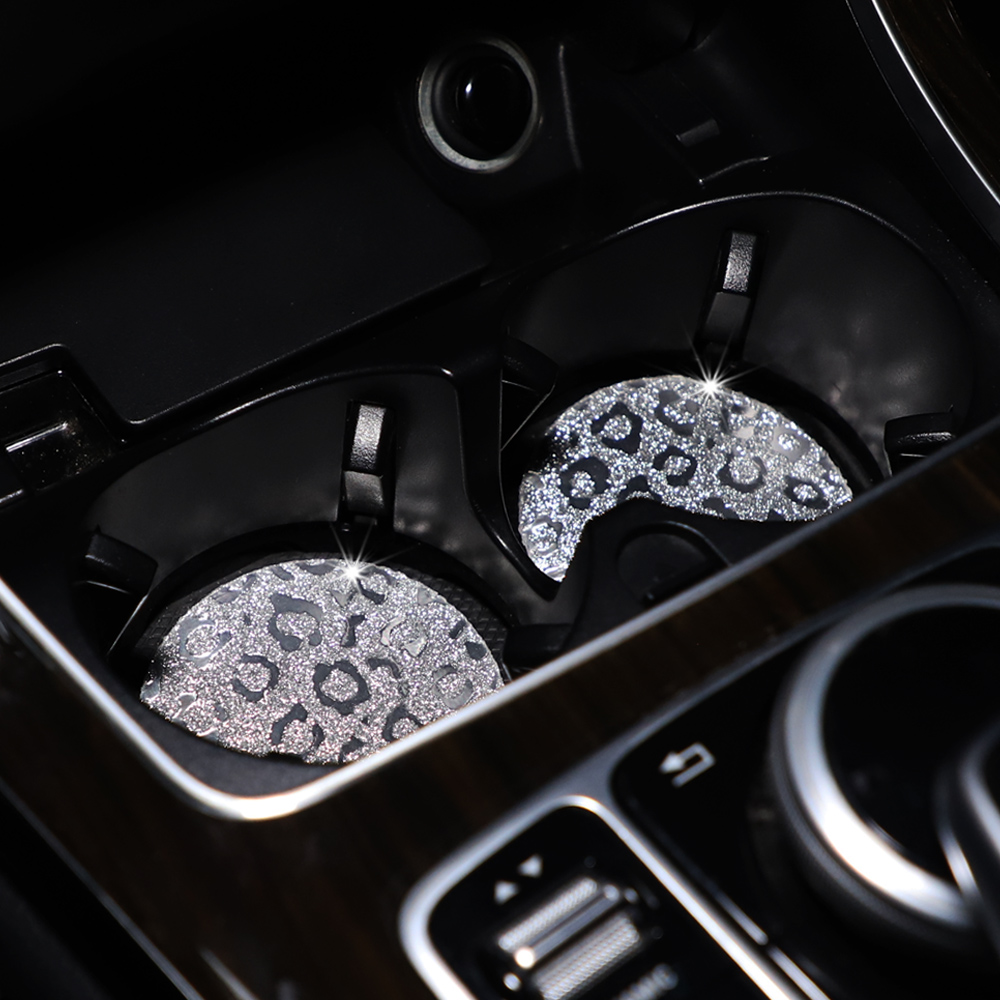 แผ่นรองถ้วยน้ํารถยนต์แสงประกาย - Car Accessories For Women บทวิจารณ์และราคา