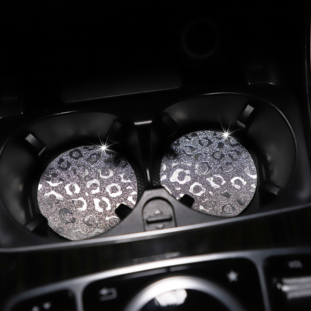 แผ่นรองถ้วยน้ํารถยนต์แสงประกาย - Car Accessories For Women บทวิจารณ์และราคา