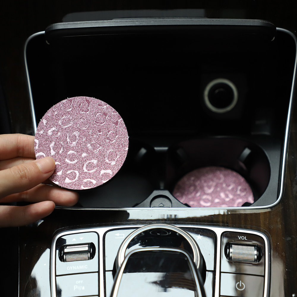 แผ่นรองถ้วยน้ํารถยนต์แสงประกาย - Car Accessories For Women บทวิจารณ์และราคา