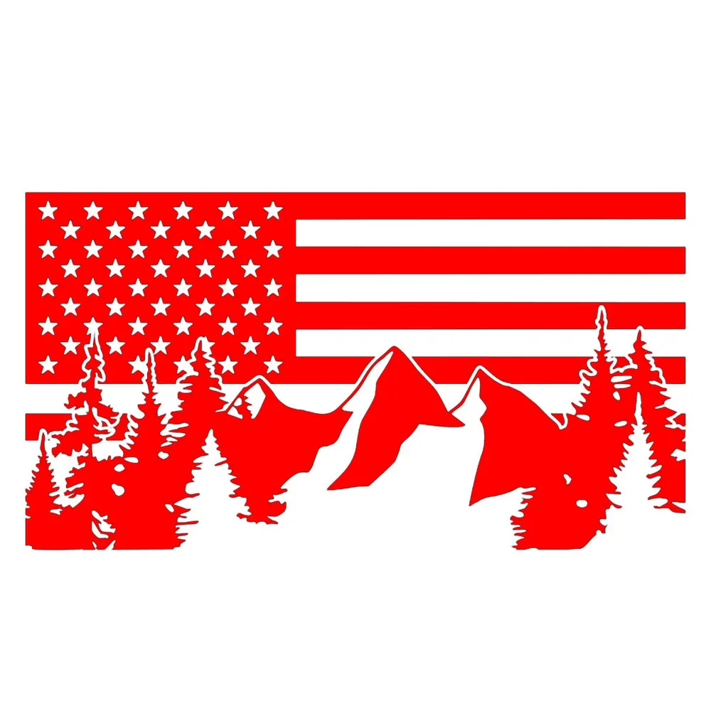 สติ๊กเกอร์รถ American Flag PVC - Car Accessories Usa บทวิจารณ์และราคา